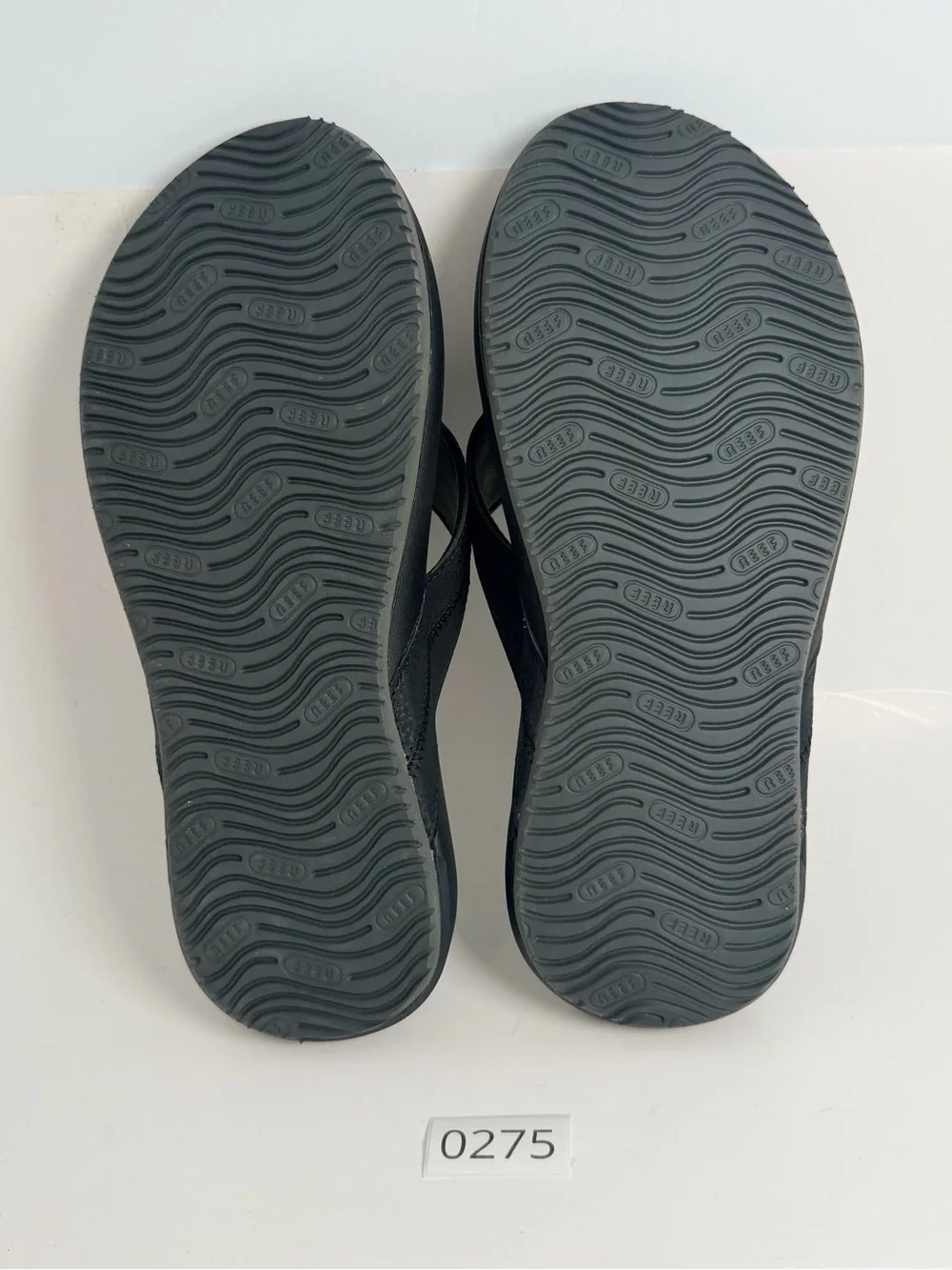 Reef Men's Black Comfort Thong Sandals